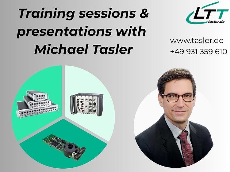 Training sessions and presentations with measurement expert Michael Tasler Training sessions and presentations with measurement expert Michael Tasler
