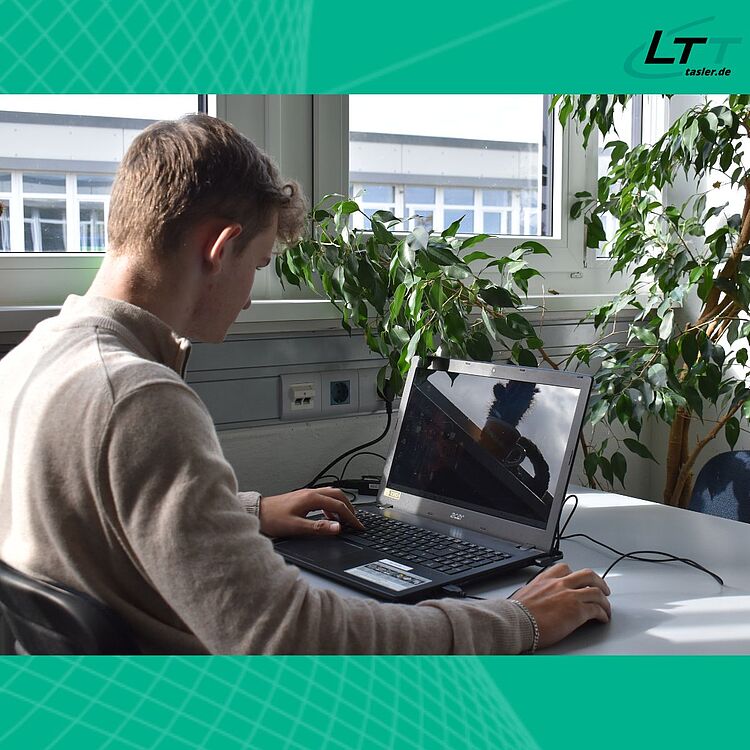 Praktikant Luke Kießling bei Labortechnik Tasler GmbH