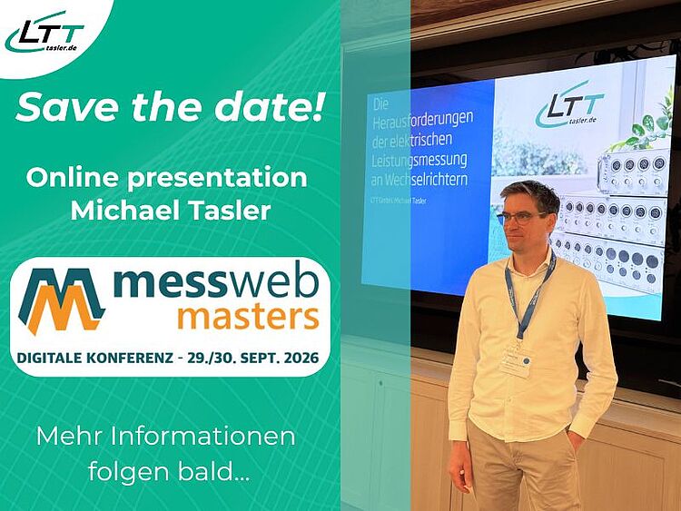 messweb masters 2026: Michael Tasler von der Labortechnik Tasler GmbH wird einen Vortrag halten