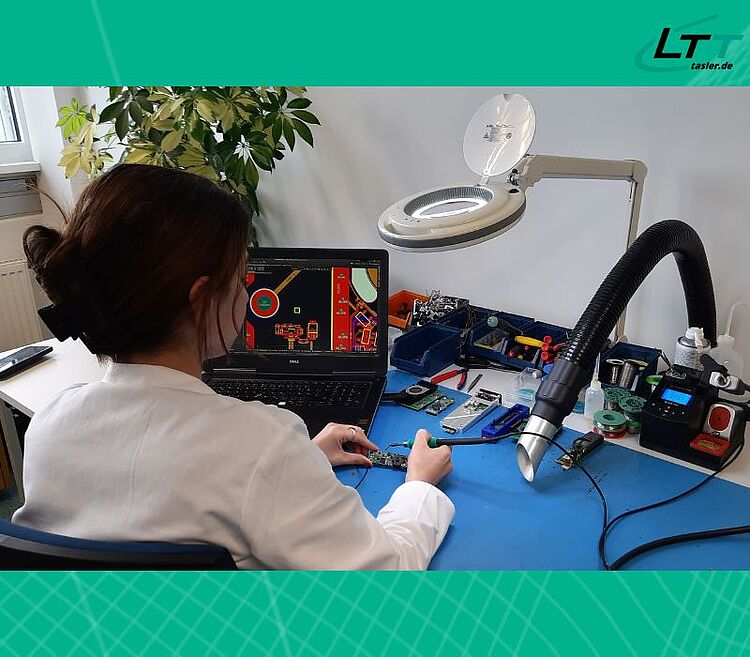 Picture: Narges working on the ADCstamp Picture: Narges working on the ADCstamp