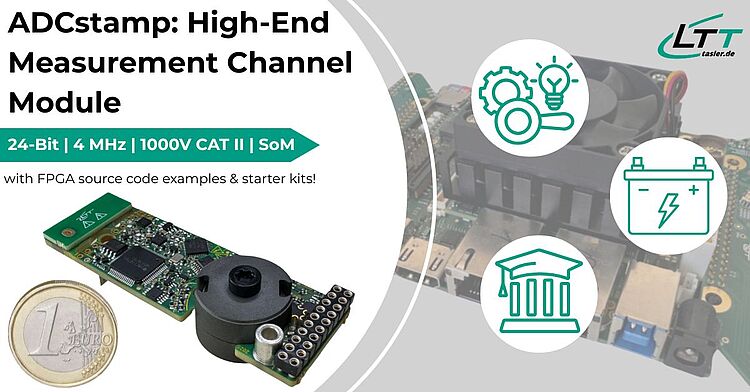 One-Measurement-Channel-Module ADCstamp: AD Converter (ADC) as system-on-module