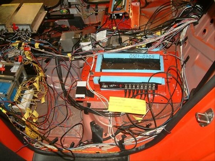 LTT transient recorder in use for crash tests