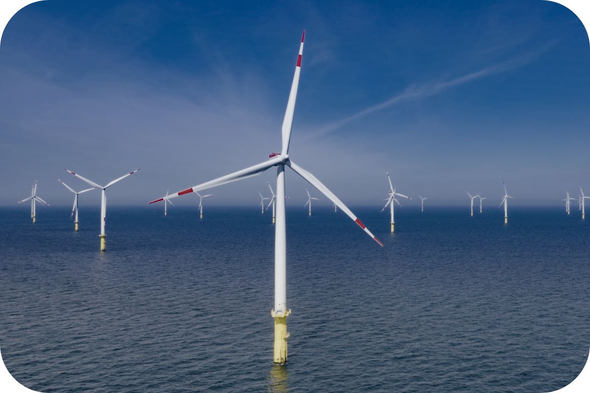 Messtechnik zur Errichtung von Offshore-Windfarms / Windparks