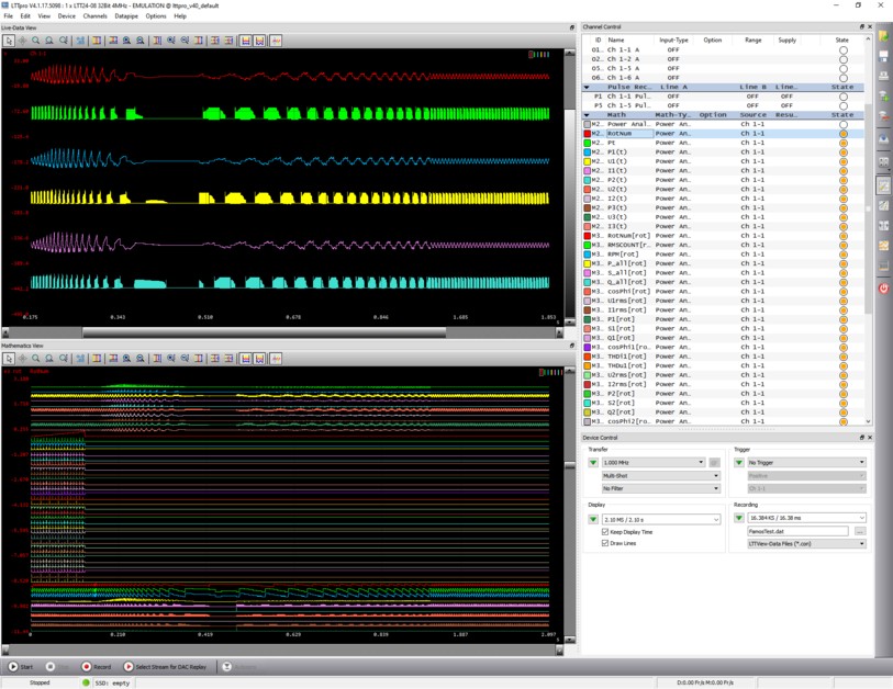 Messsoftware LTTpro