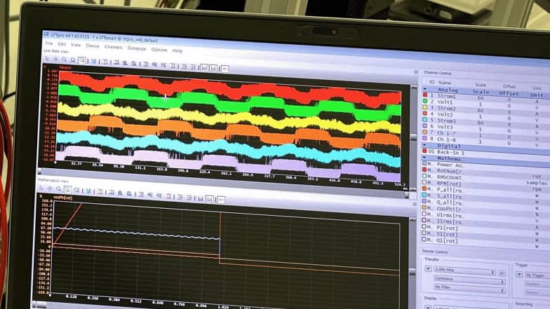 LTTpro measurement data software for electronic power measurement